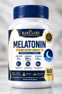 KARY LABS Melatonin 5mg | Magnesium + Vitamin B6 | Sleep Support
